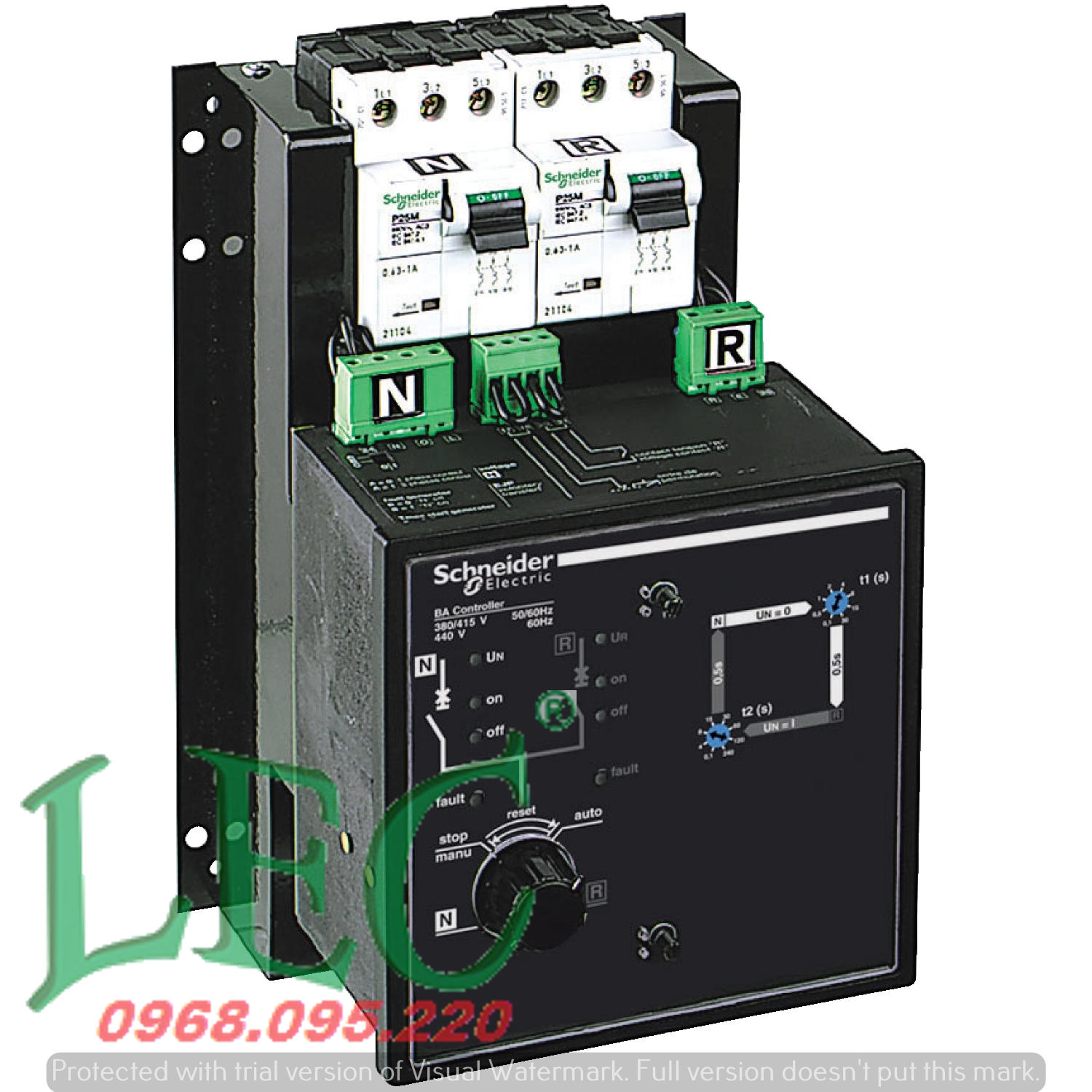 Bộ điều khiển chuyển đổi nguồn từ xa, Transferpact, tấm ACP và bộ điều khiển BA, 220 VAC đến 240 VAC 50/60 Hz