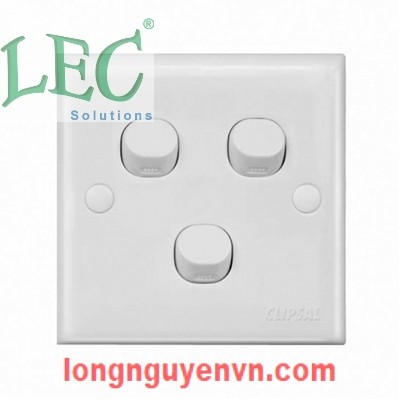 Công Tắc Ba 1 Chiều 10A-Kim Loại ESM33_1_2AR