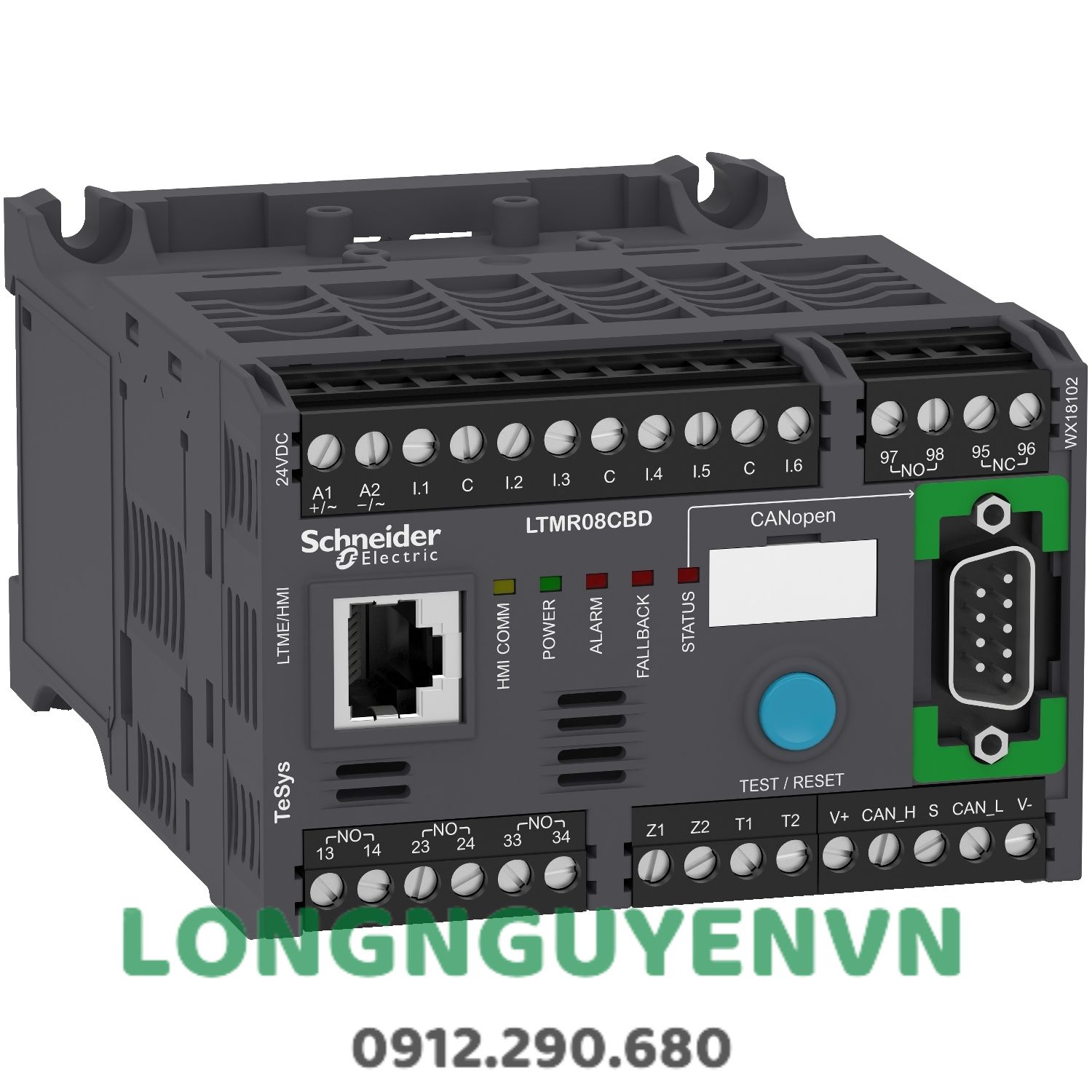 Bộ điều khiển động cơ, Modbus 27A, 220 VAC