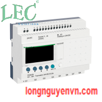 Bộ lập trình Zelio SR2B202BD 20 I/O, 24Vdc, 12 inputs(including analog), 8 transistor outputs, with clock