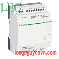 Bộ lập trình Zelio SR2E121BD 12 I/O, 24Vdc, 8 inputs (4 analogs), 4 relay outputs, with clock