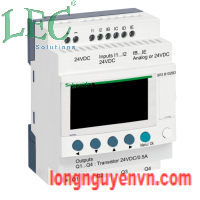 Bộ lập trình Zelio SR3B102BD 10 I/O, 24Vdc, 6 inputs (including 4 analog), 4 transistor outputs, with clock