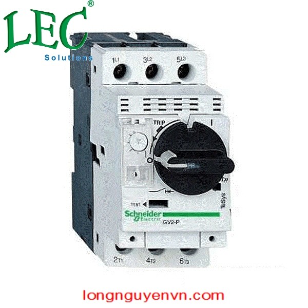 Cầu Dao Bảo Vệ Động Cơ GV2P01 - 3P 0.1-0.16A