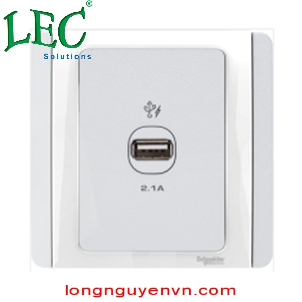 Ổ Sạc Dạng Usb: Đầu Ra Loại 5V Dc, Tối Đa 2.1A, Màu Trắng - E3031USB_WW_G19