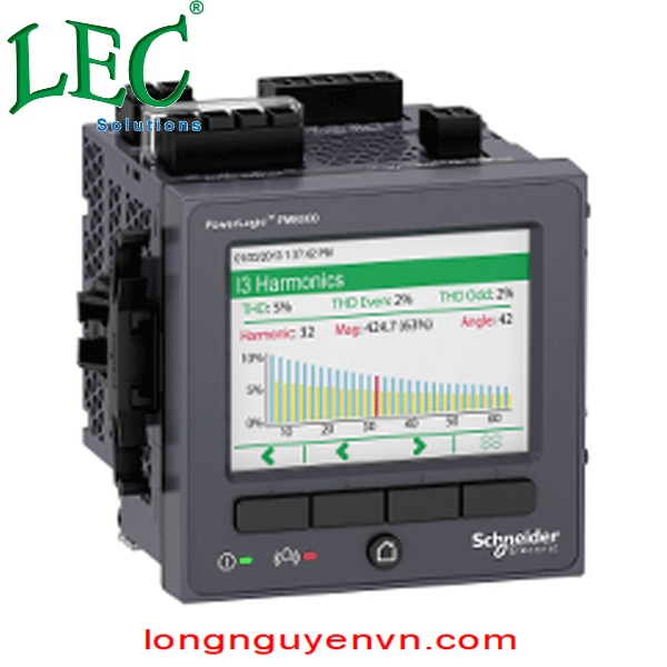 PowerLogic PM8000 - PM8210 LV DC - Đồng hồ gắn bảng điều khiển - đo sáng trung gian