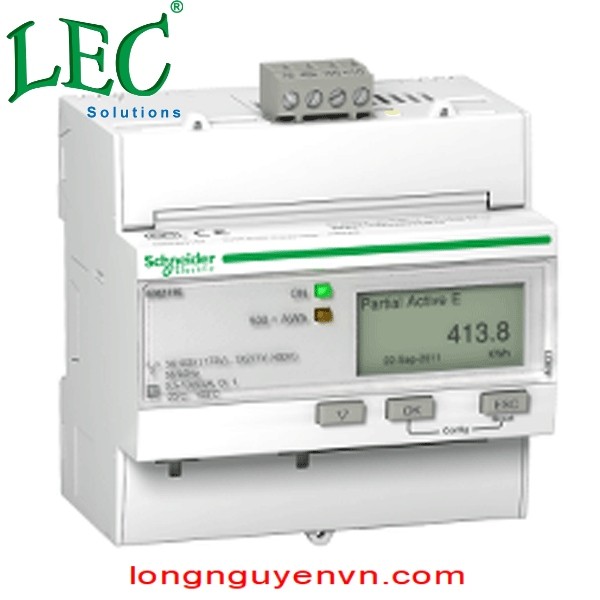 A9MEM3275 - Triphase kWh meter CT LON MID