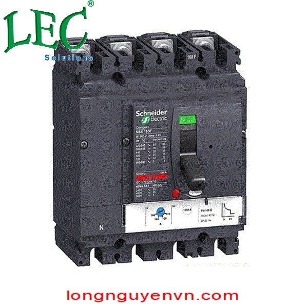 Aptomat MCCB LV429560 - 4P 100A 25kA