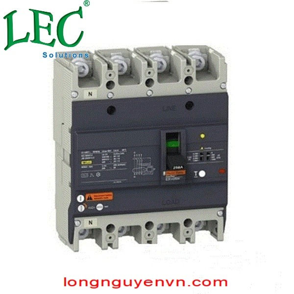 Aptomat chống dòng dò EZCV250H4063 - MCCB 4P 63A 0.1-1A 36kA