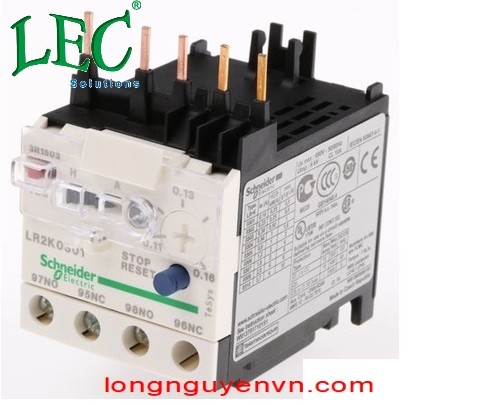  Relay nhiệt LR2K0301 - TESYS K OVERLOAD RELAY CL10 0.11 - 0.16A